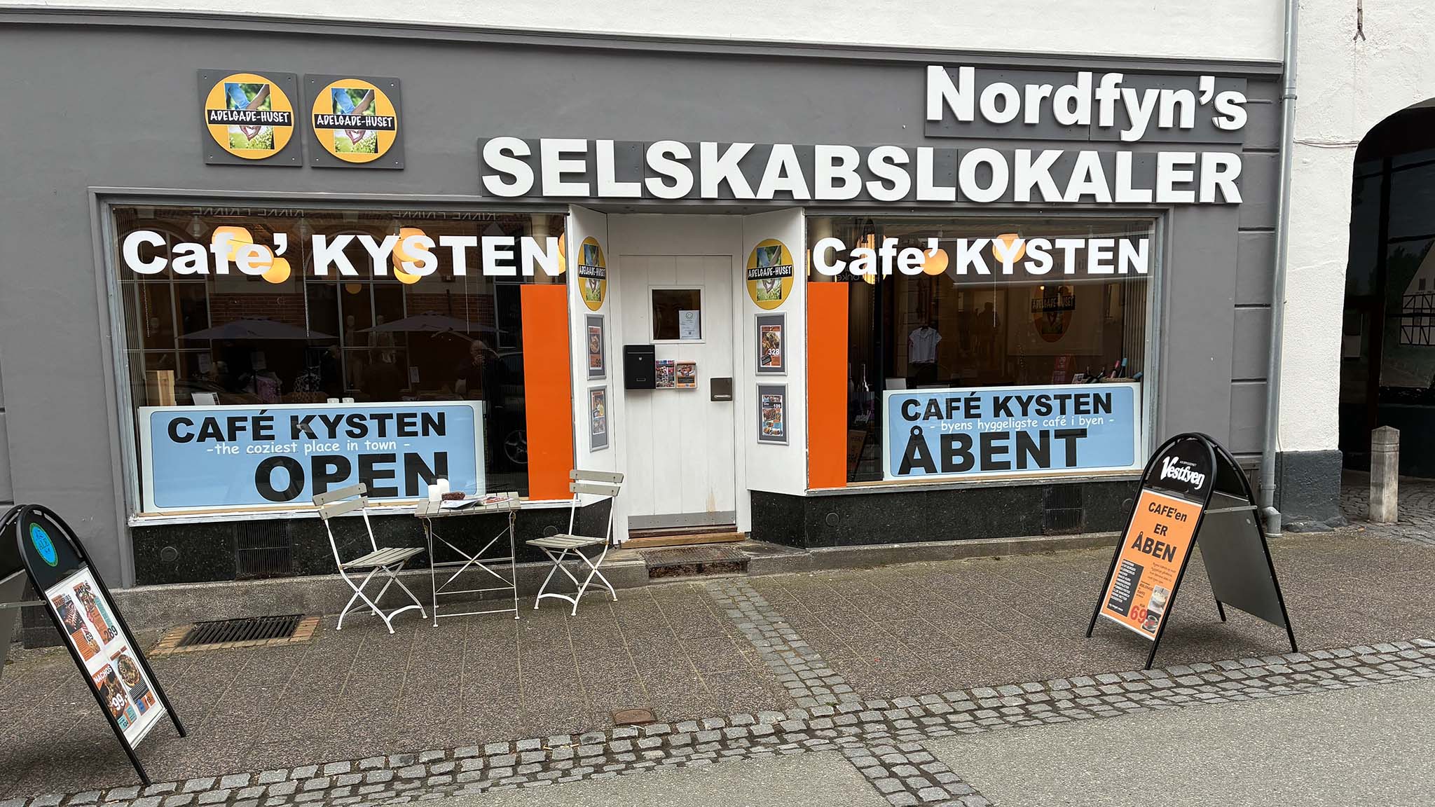 Selskabslokaler i AdelgadeHuset i Bogense