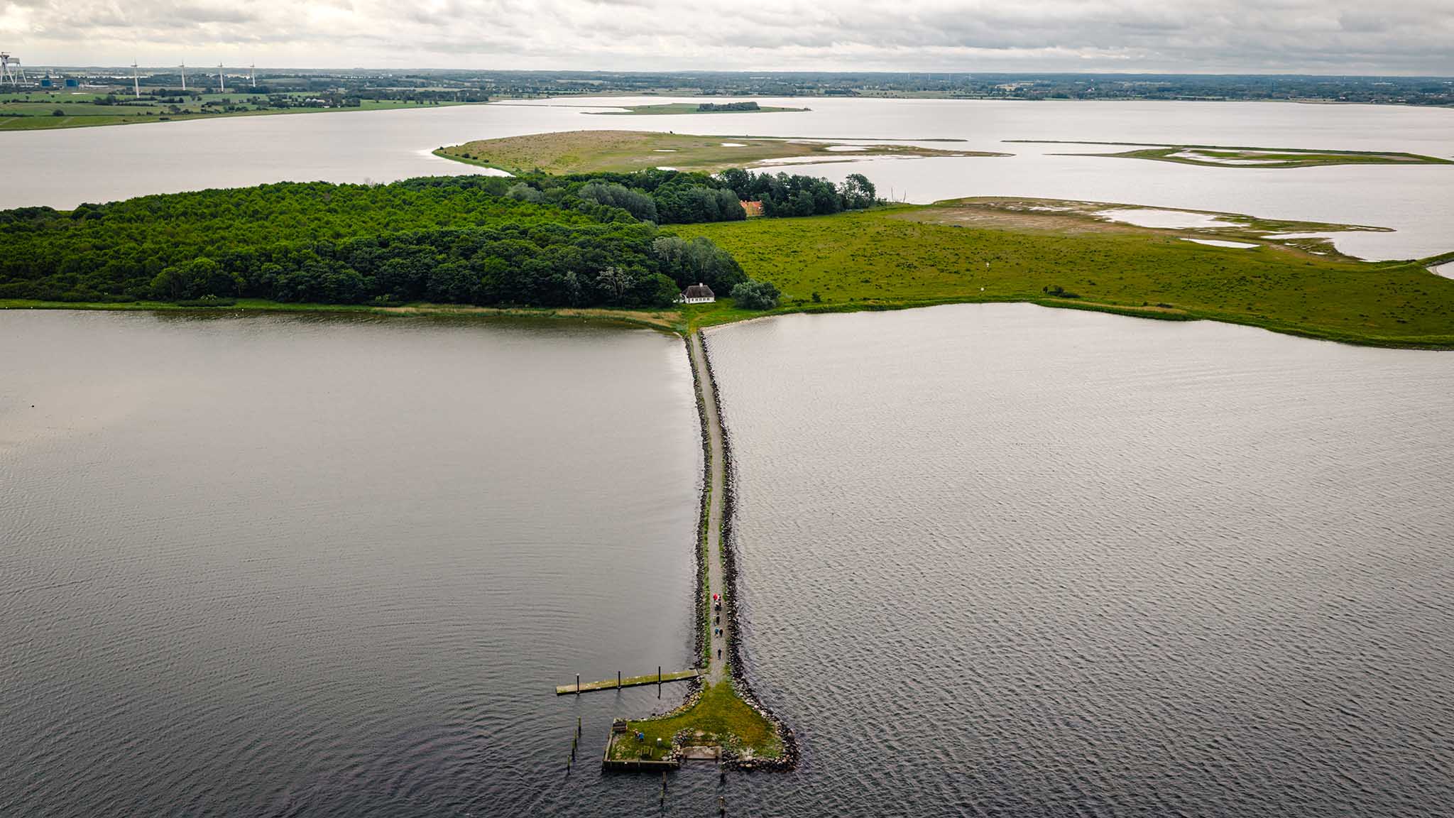Vigelsø set fra luften