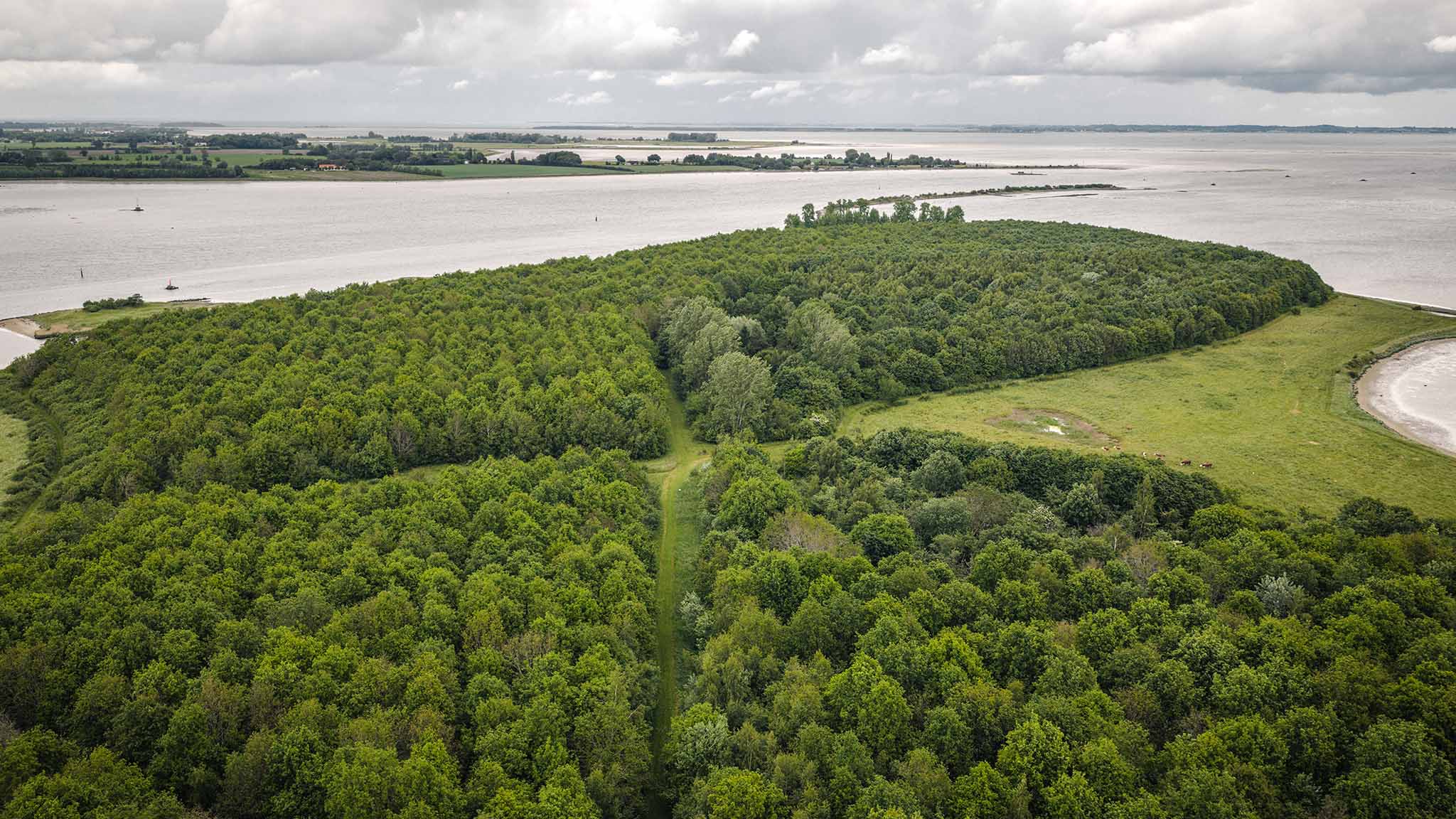 Vigelsø set fra luften