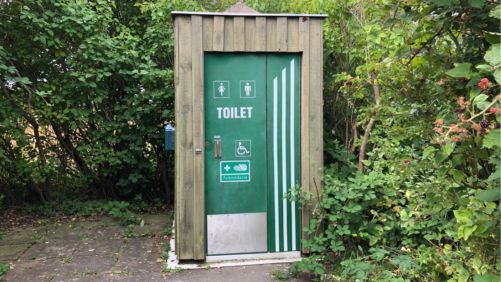 Öffentliche Toilette bei Skåstrup Strand