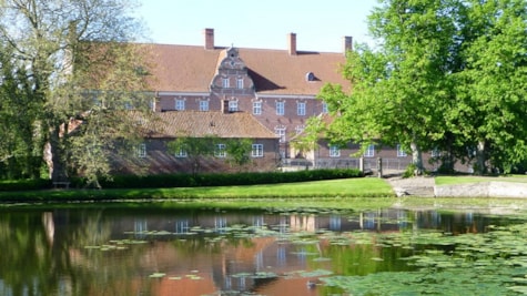 Gyldensteen Slot og søen foran slottet