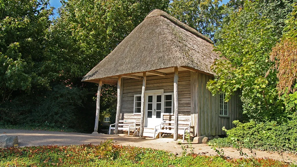 The wooden Norwegian House in Hofmansgave Park
