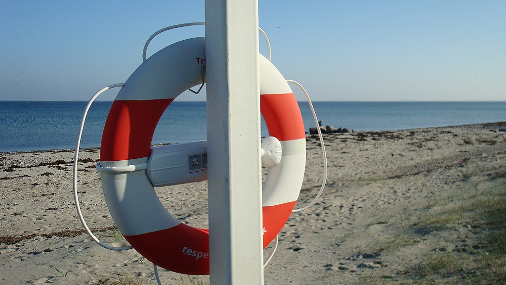 Lifebuoy on Hasmark Beach