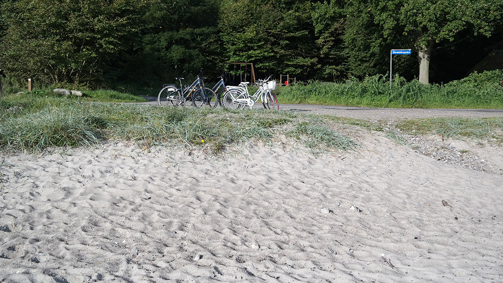 Der Strand von Hesselhuset in Nyborg, Dänemark