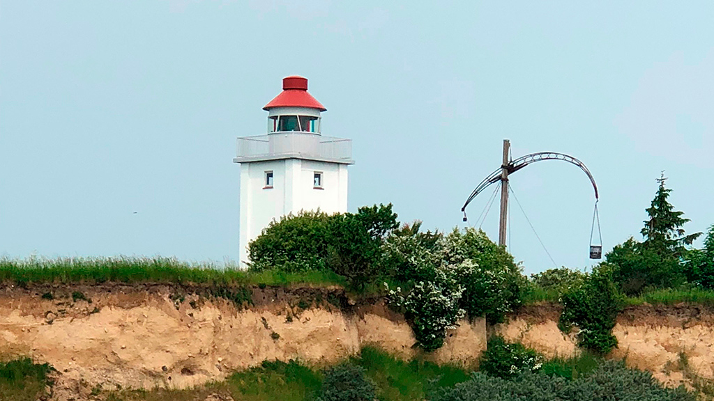 Fyrtårn og knaldfyr på Knudshoved