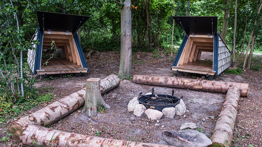 Shelter bei der Plantage auf der Slipshavn-Halbinsel