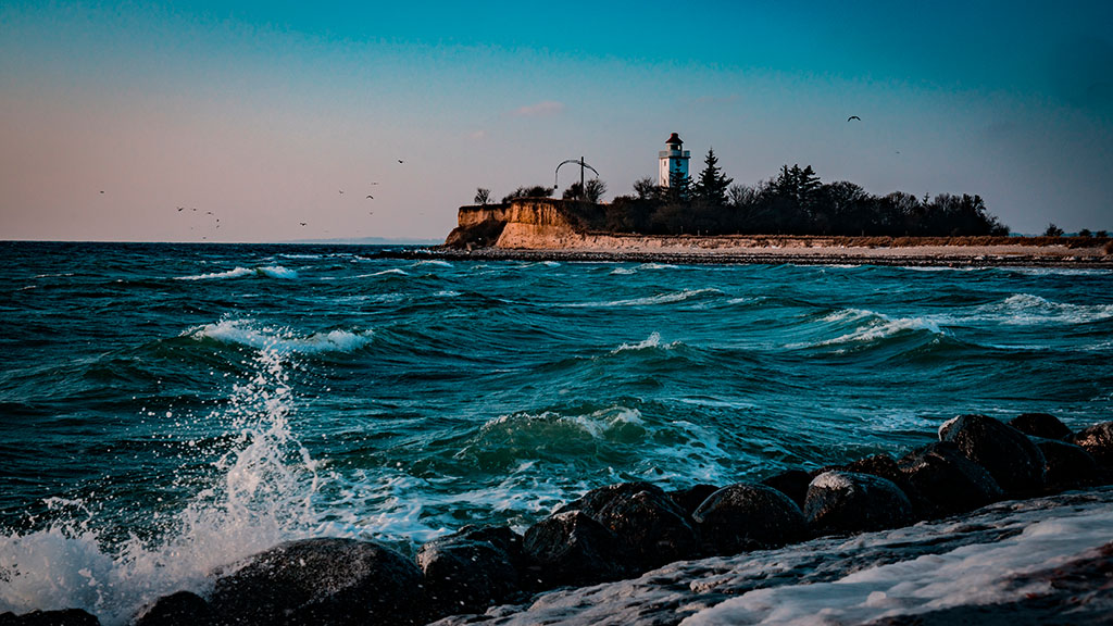 Udsigt til Knudshoved fyrtårnet