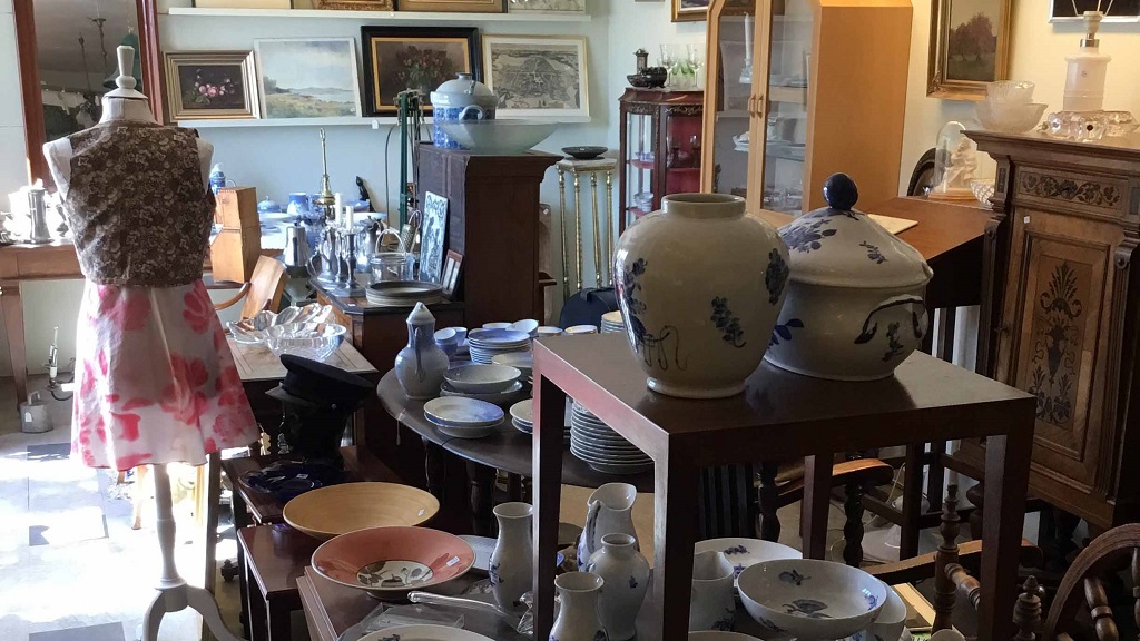 Antikvitetsforretning i Aunslev