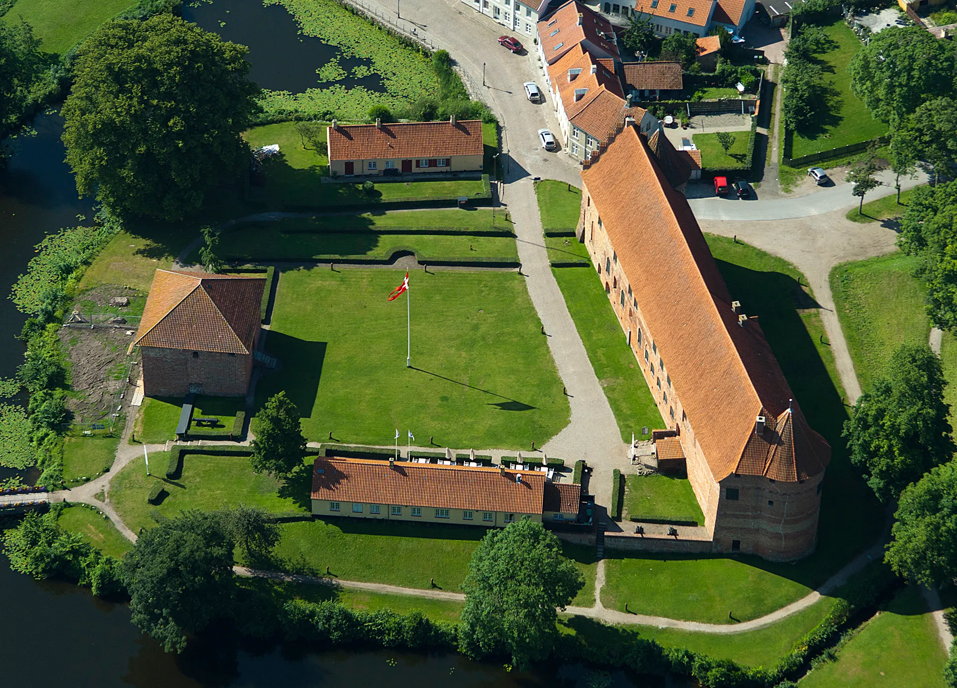 Nyborg Slot luftfoto