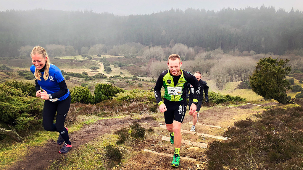 Trail running in Rebild Bakker and Rold Forest