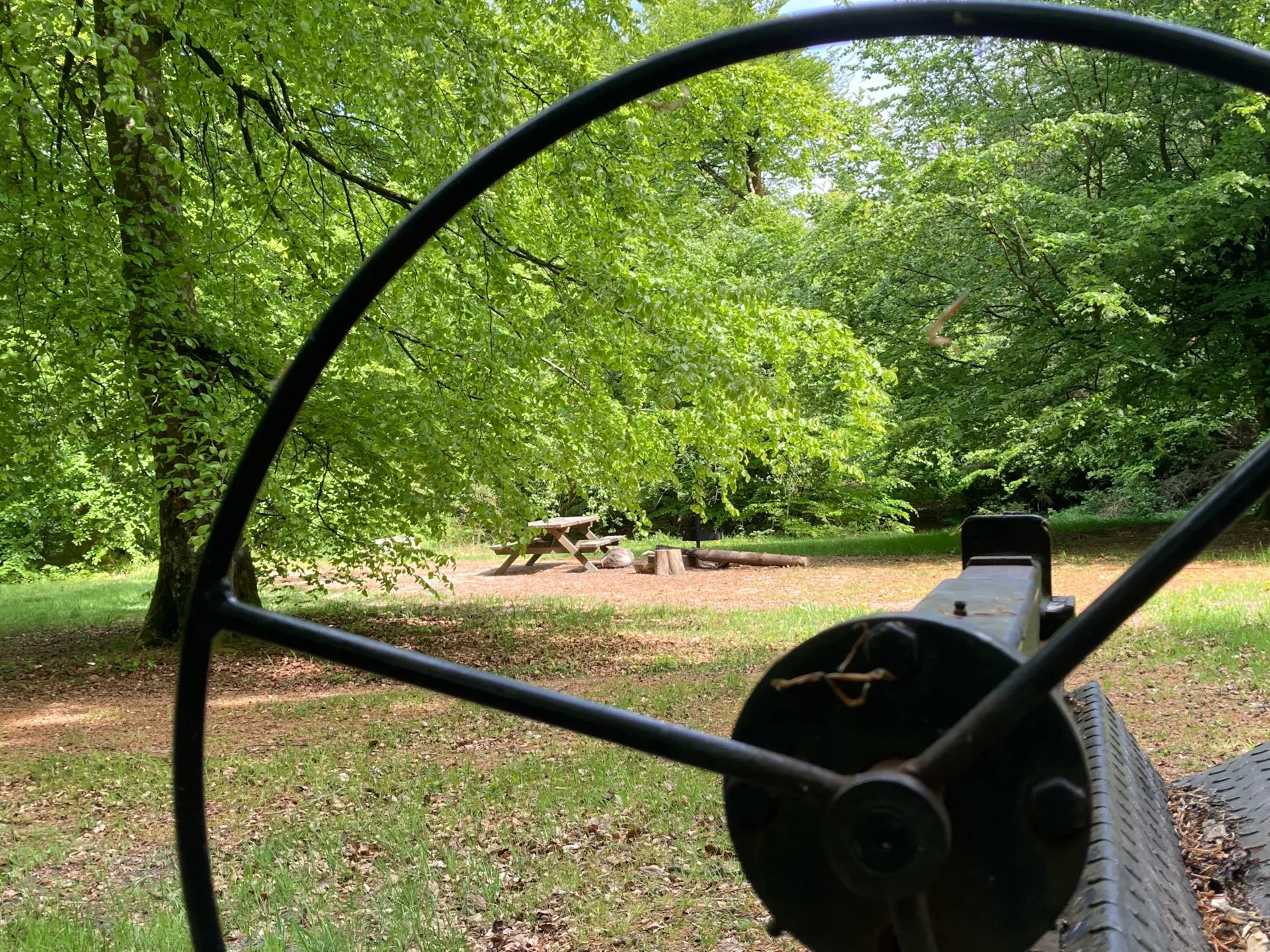 The Urskov campfire site at the troll forest