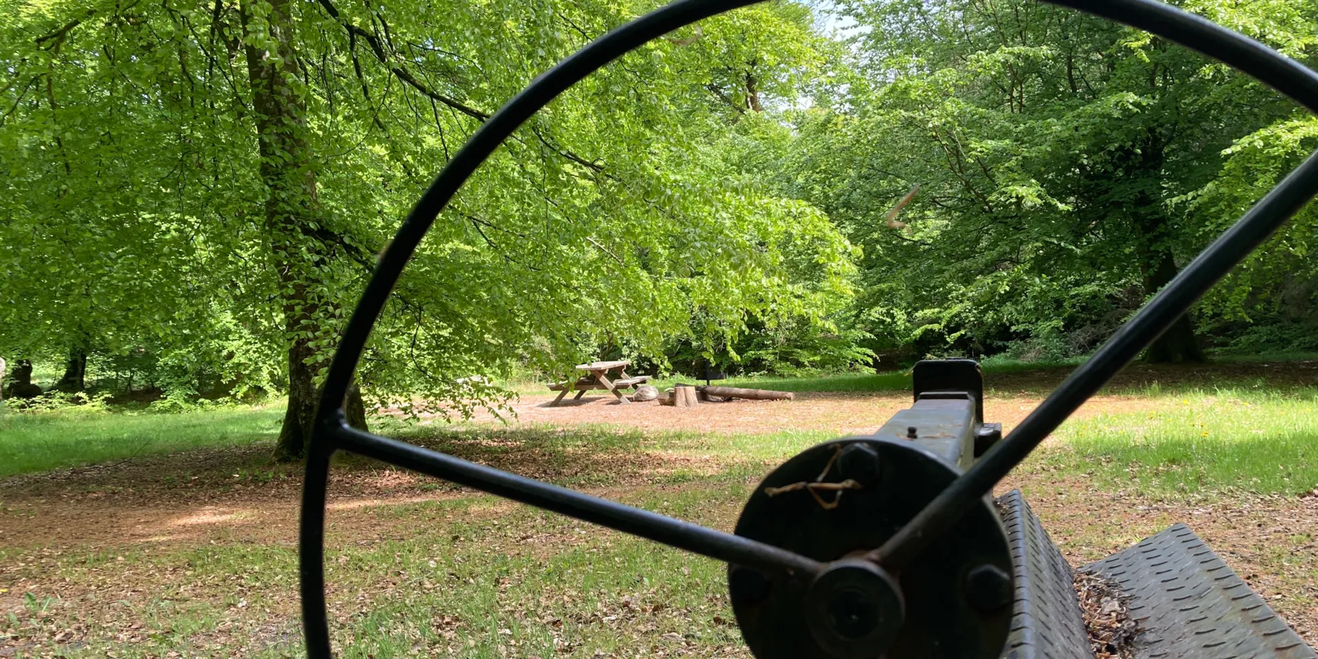 The Urskov campfire site at the troll forest