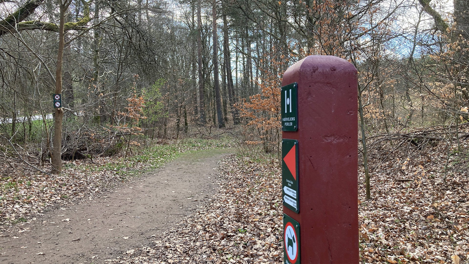Wegweiser der Gravlev-Ådal-Route