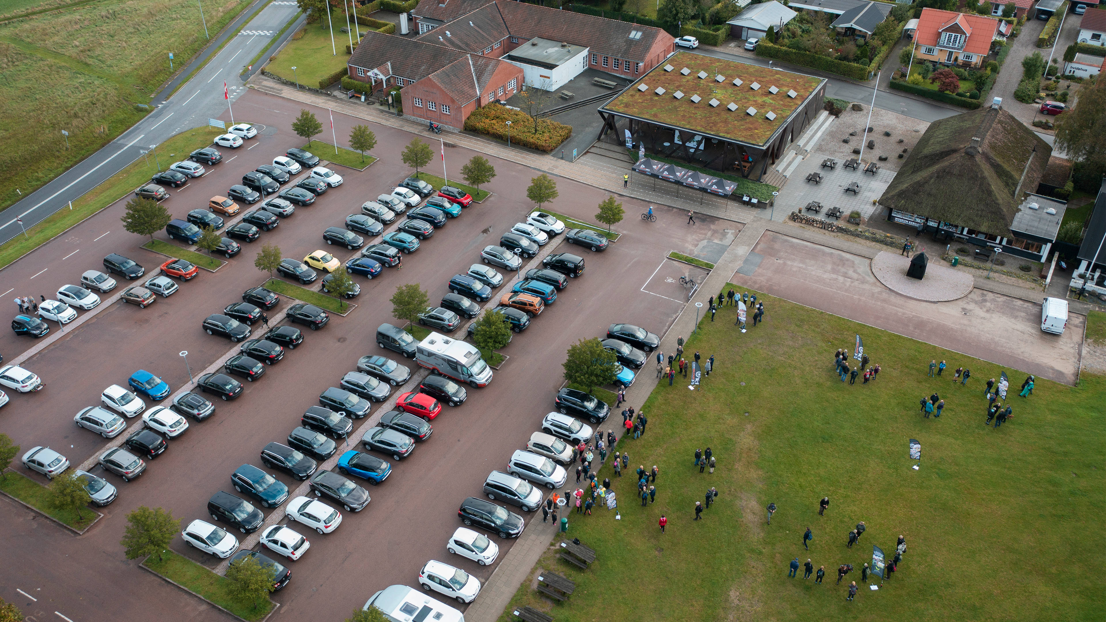Parkeringsplads ved RebildPorten og Rebild Bakker