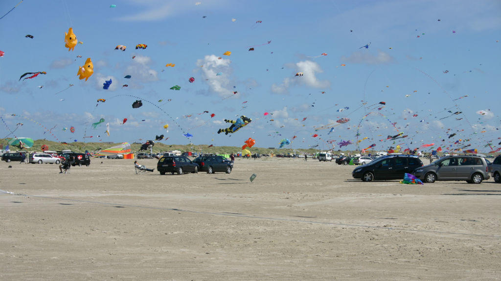 Kites on Fanø beach