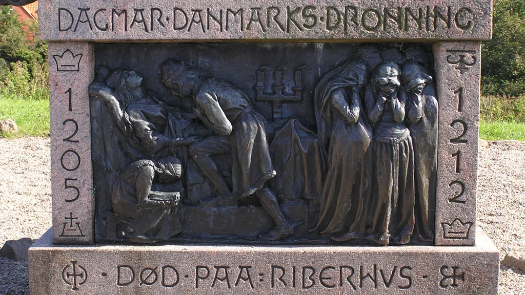 Queen Dagmar's stone with inscription