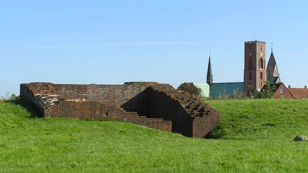 Castle ruin at Riberhus Slotsbanke