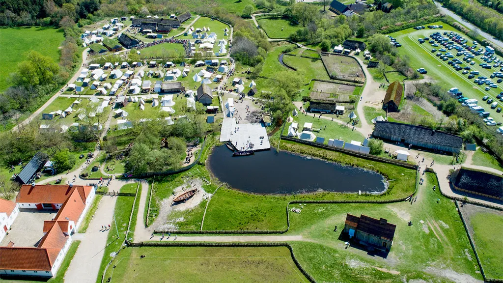Aerial photo of Ribe VikingeCenter