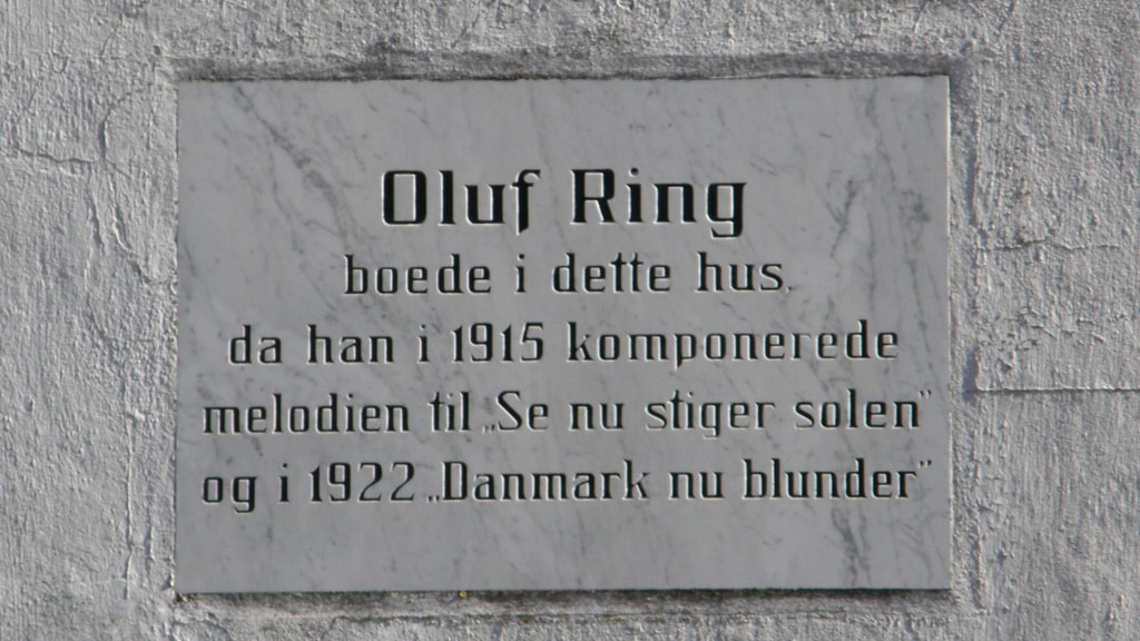 Mindetavle for komponist Oluf Ring