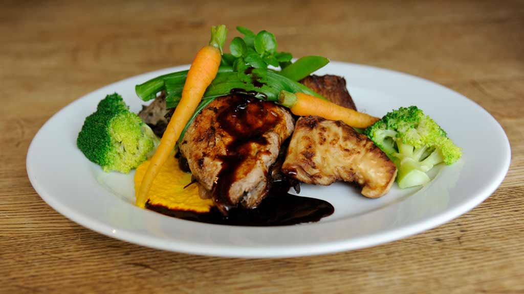 A plate of food at Restaurant Kolvig - by Brorsonsminde