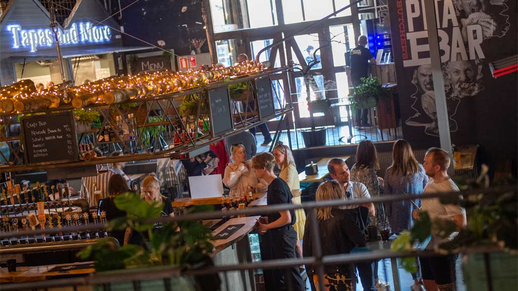 A view of the Street Food Esbjerg bar