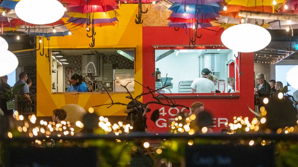 Food stalls in Street Food Esbjerg