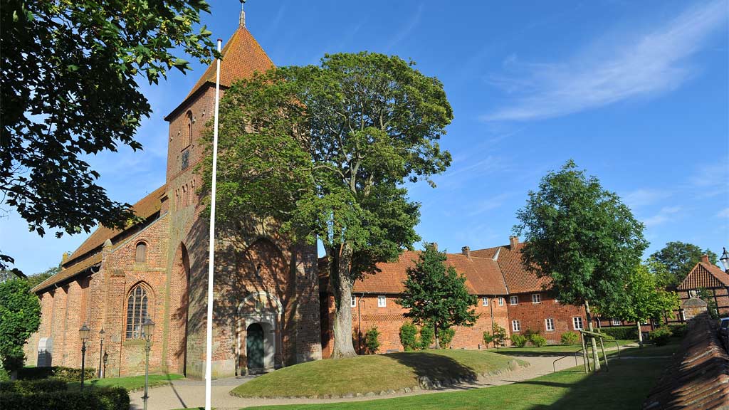 Sct. Catharinæ Church and Monastery seen from the street