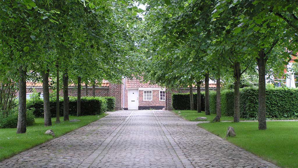 Der Garten in Sct. Catharinæ Kirche und Kloster