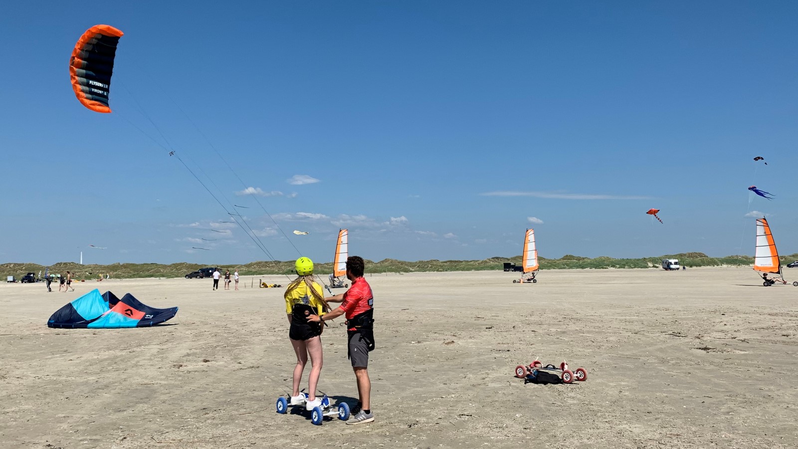 Landkiten beim Club Fanø