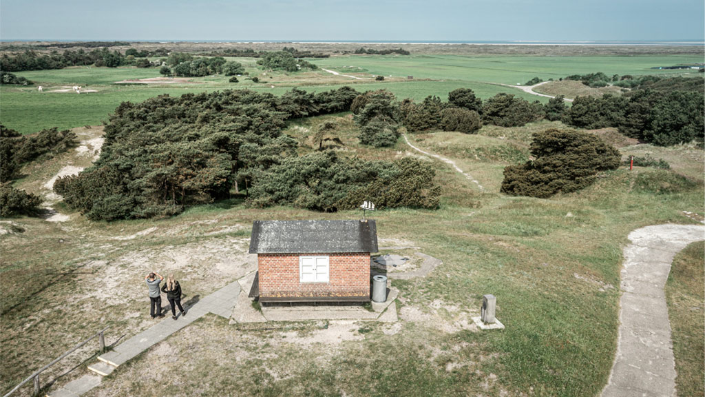 Aerial photo of Kikkebjerg on Fanø