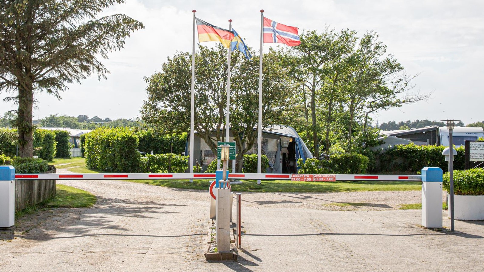 Eingang zum Rødgaard Camping auf Fanø