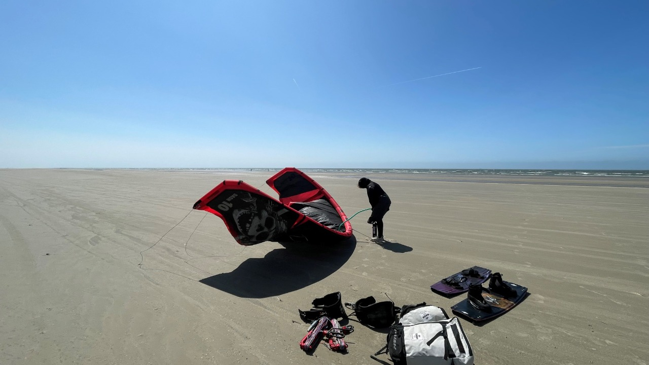 Kitesurf spot on Rindby beach - Fanø