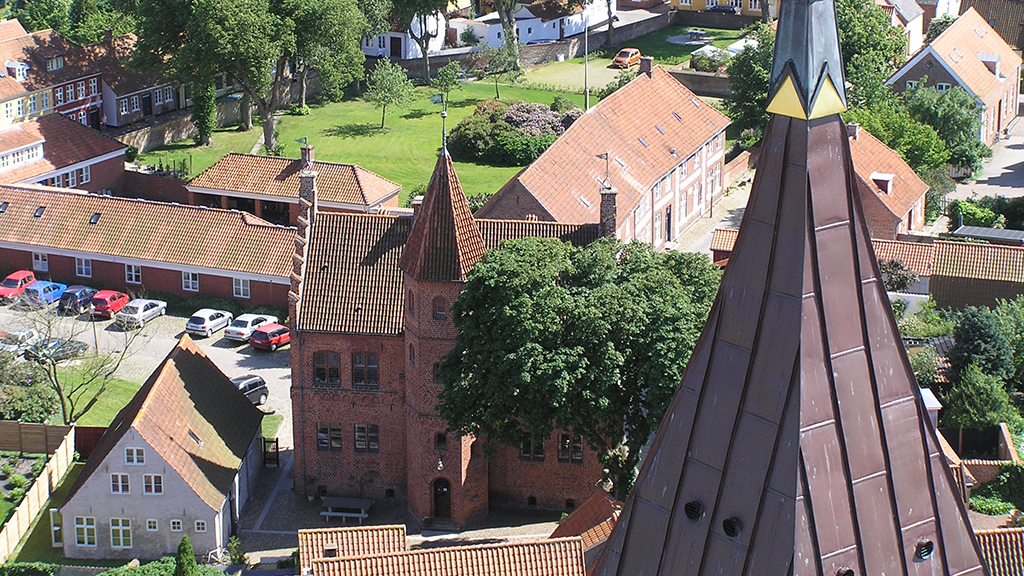 Taarnborg in Ribe von Oben
