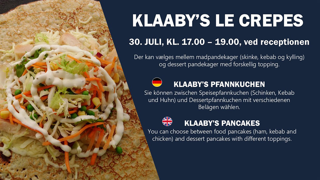 Klabby's le Crepes, Ribe Camping