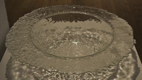Clear glass bowl from Ribe Glas & Galleri
