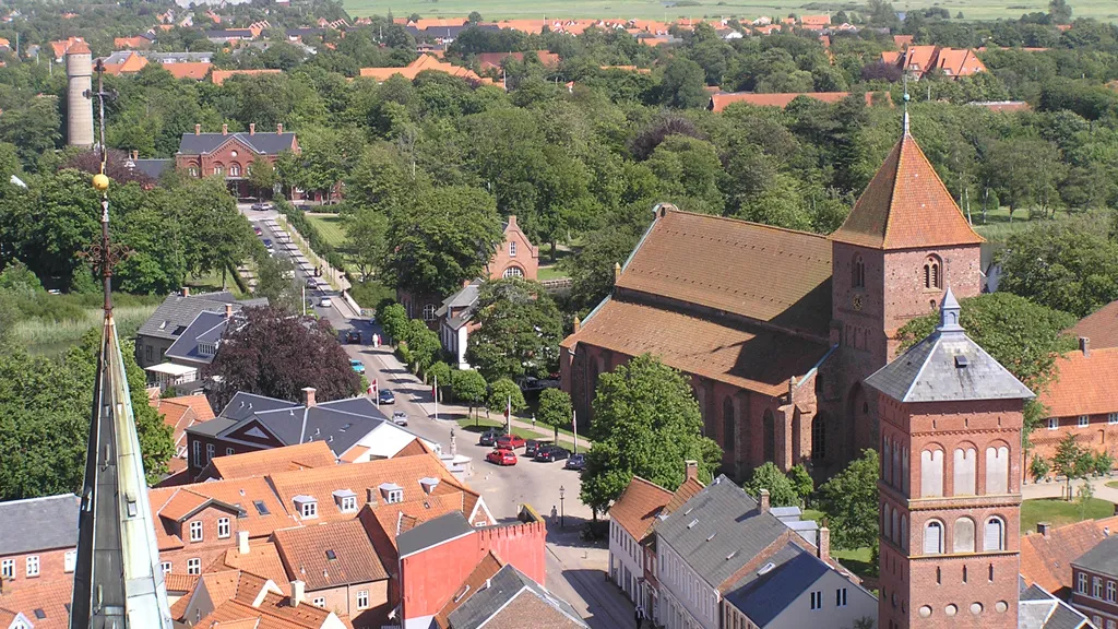 Sct. Catharinæ Church seen from the Cathedral