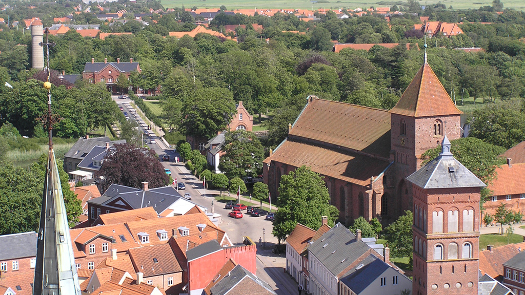 Sct. Catharinæ Kirche von der Kathedrale aus gesehen