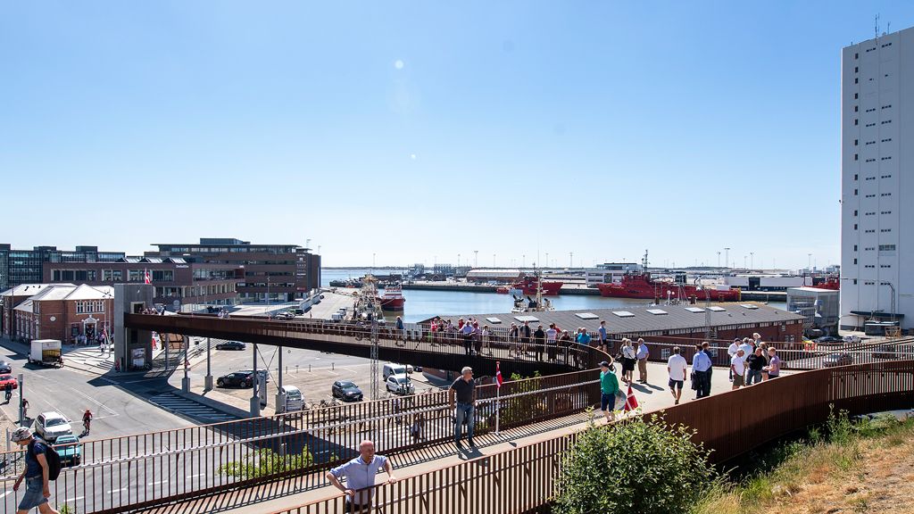 Landgangen in Esbjerg - ein weg zwischen Hafen und Stadt