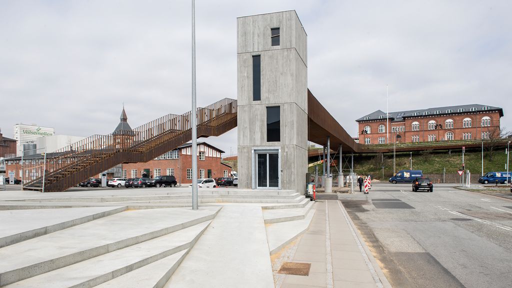 Landgangen in Esbjerg - ein weg zwischen Hafen und Stadt