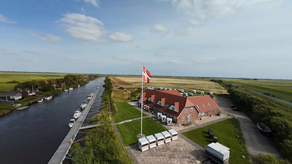 Kammerslusen fra luften