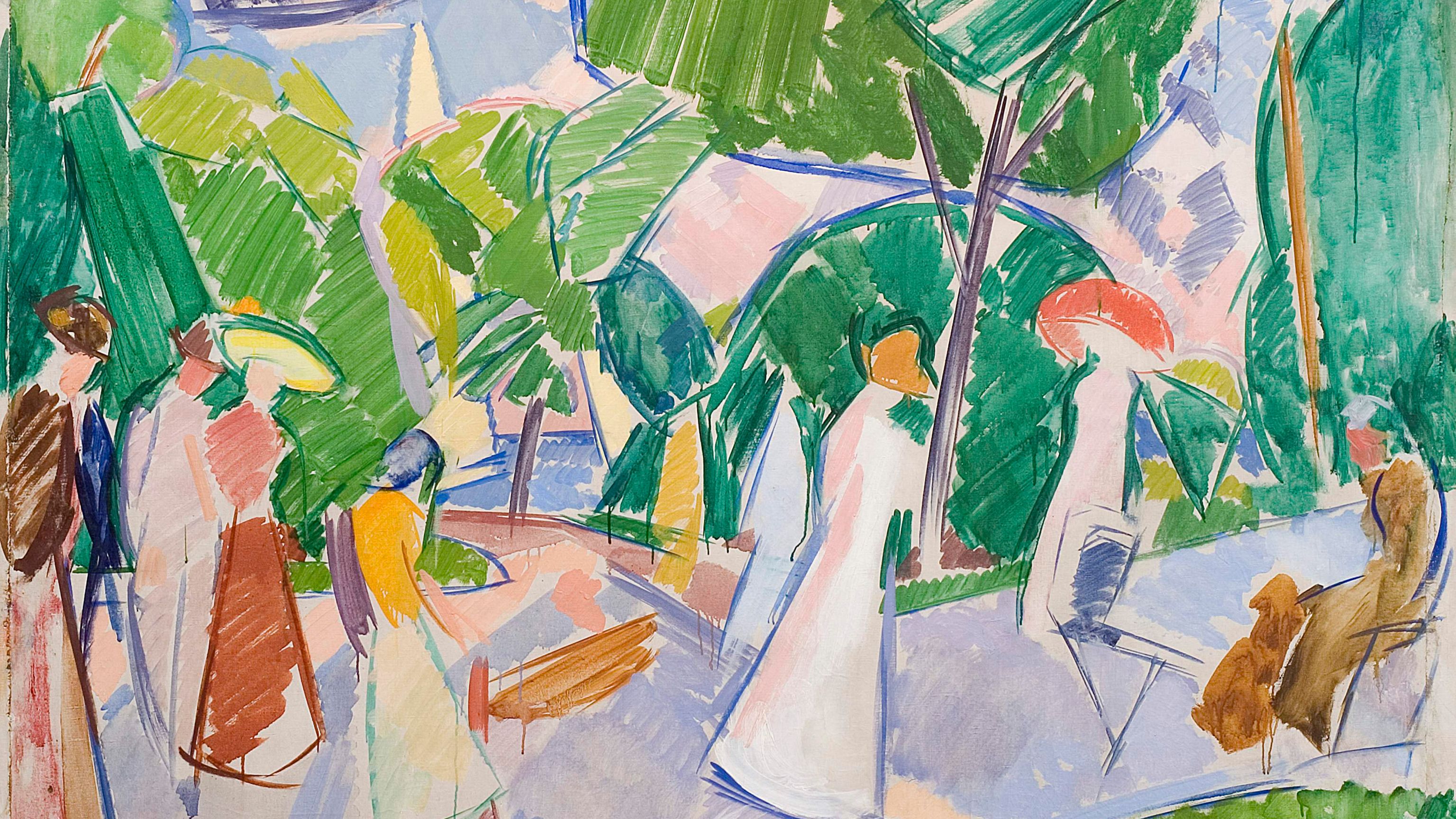 Edvard Weie, På Langelinie, 1923