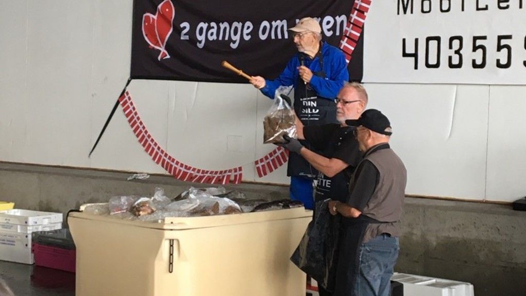 Fisch Auktion für Touristen in Esbjerg