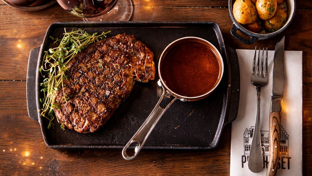 Steak og rødvin