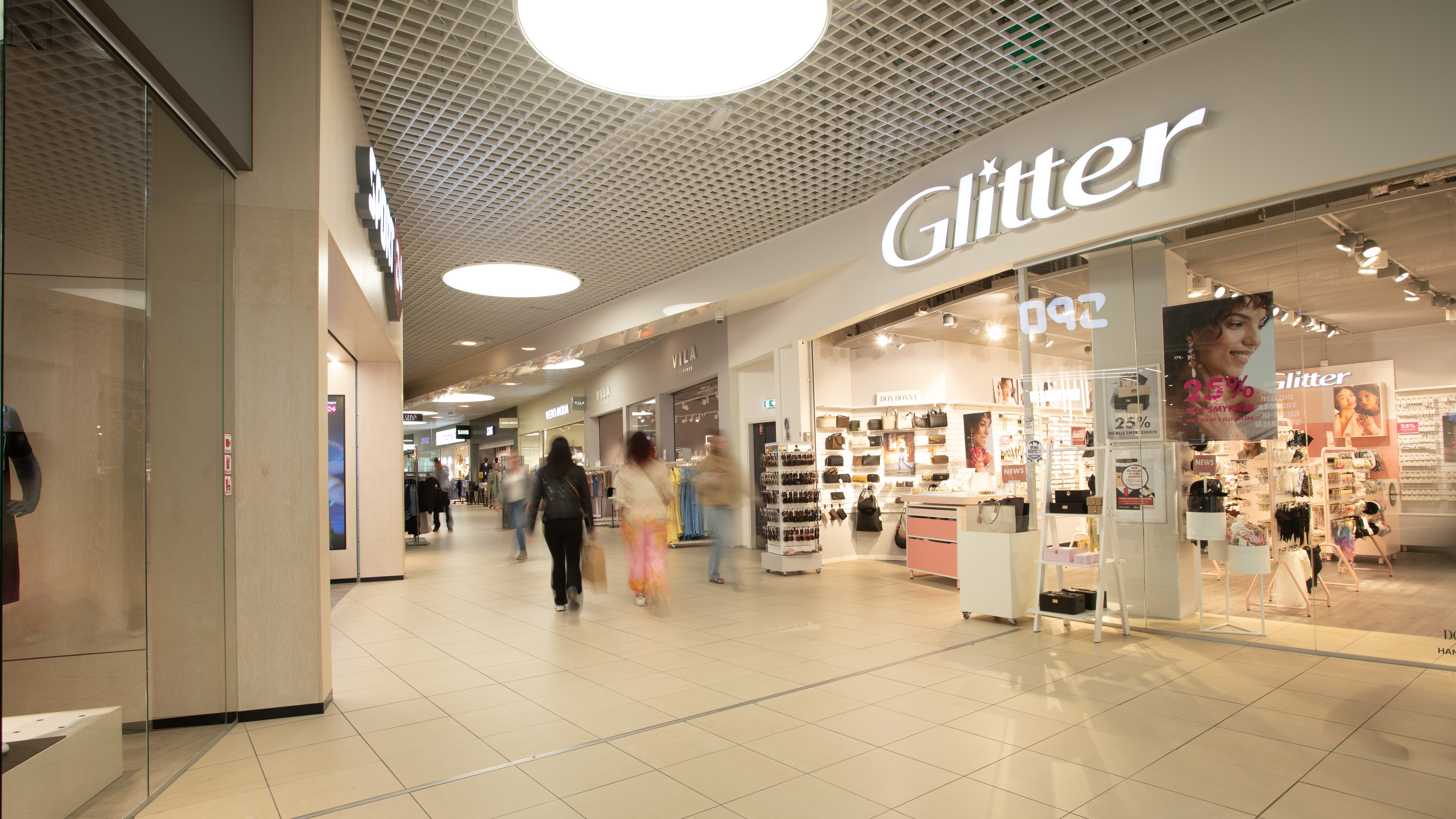 Shops in a mall