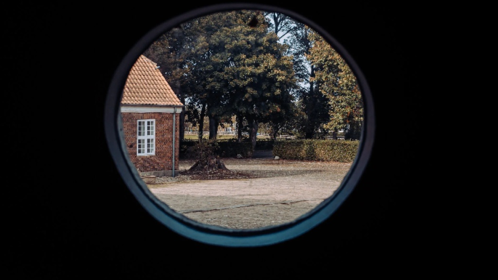 View through a peephole