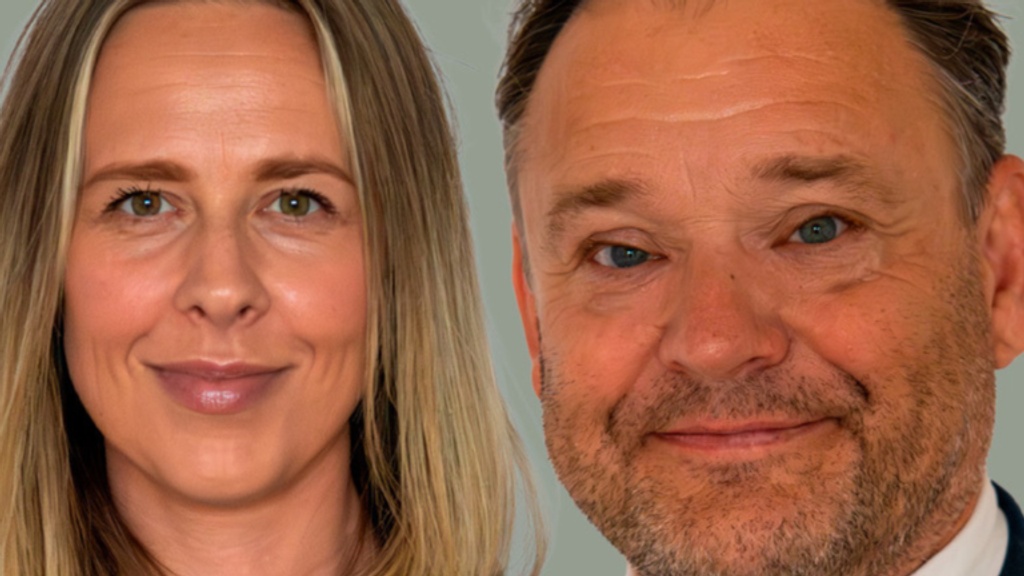 Portræt af kvinde og mand