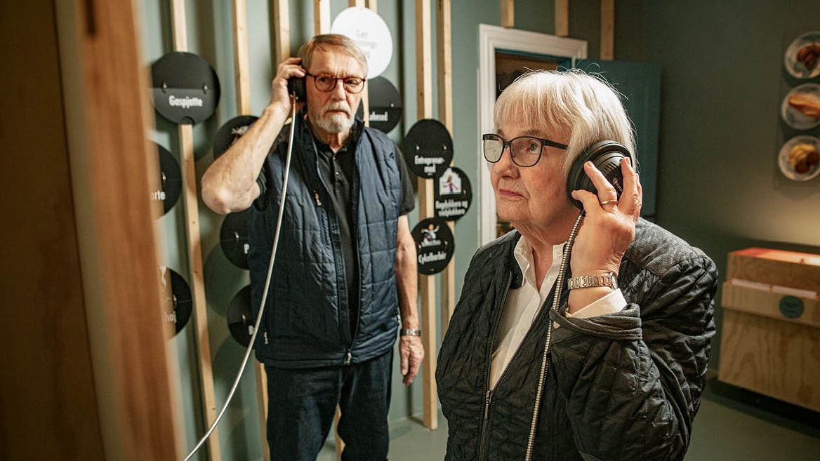 Listening to the exhibit