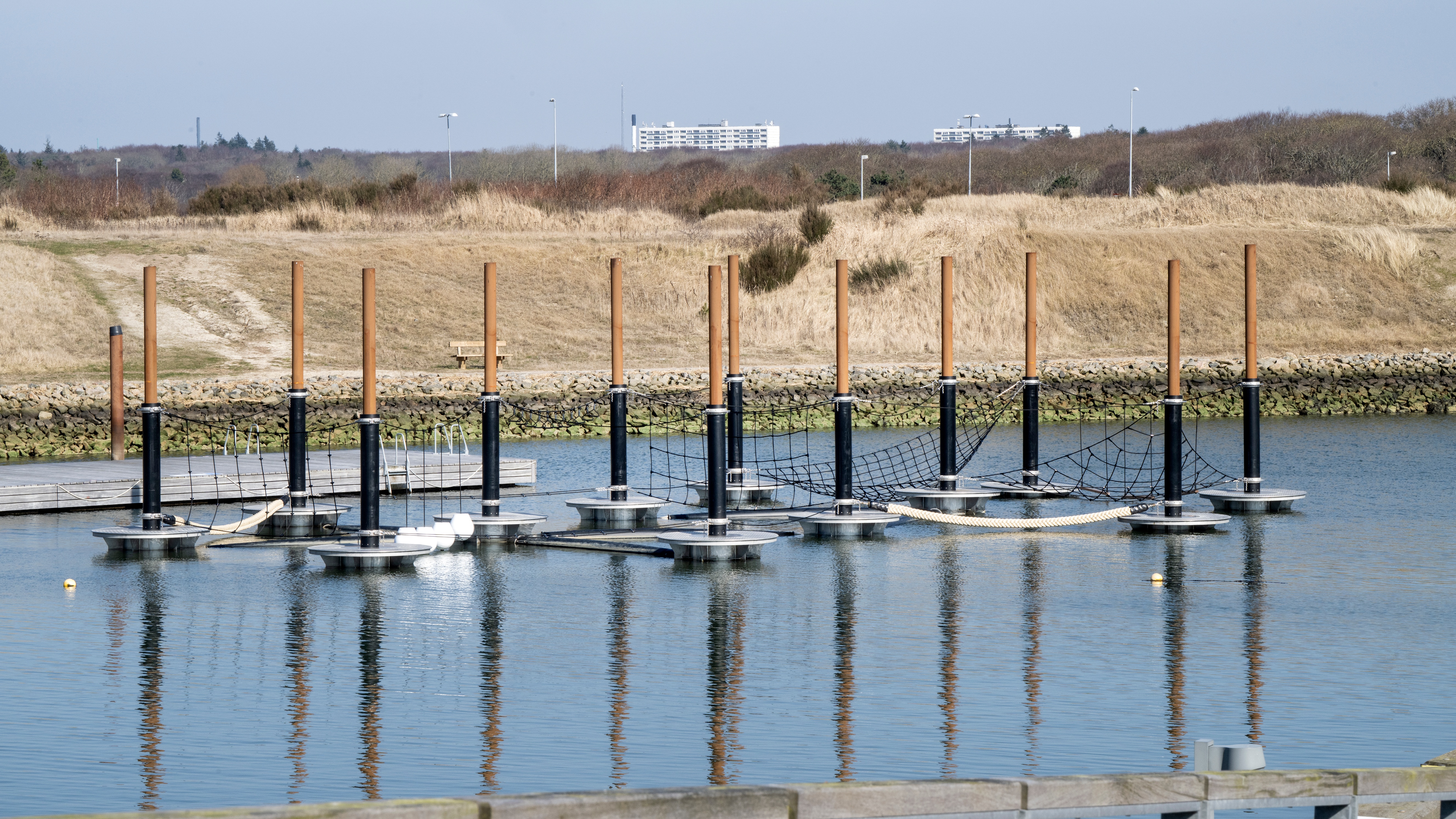 Parcours auf dem Wasser