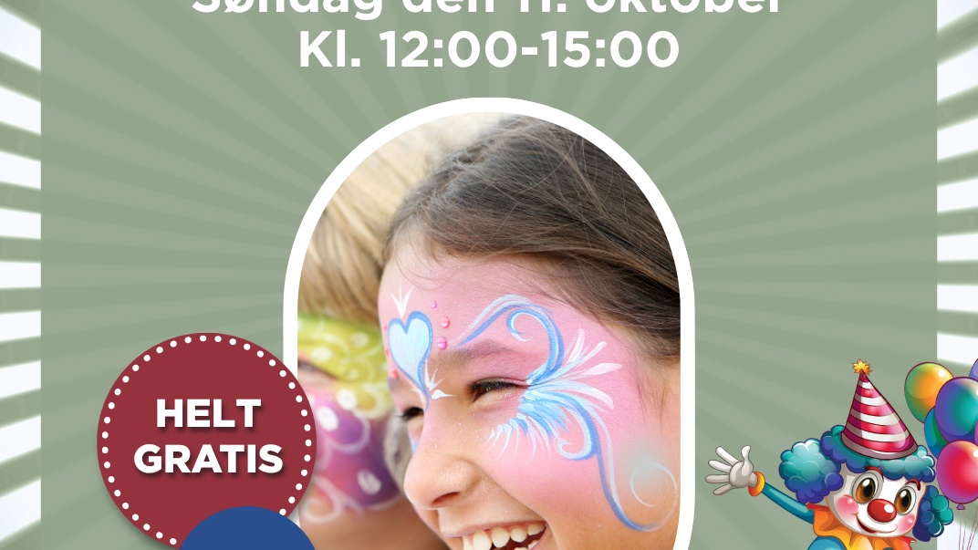Gratis ansigtsmaling for børn på BROEN Shopping