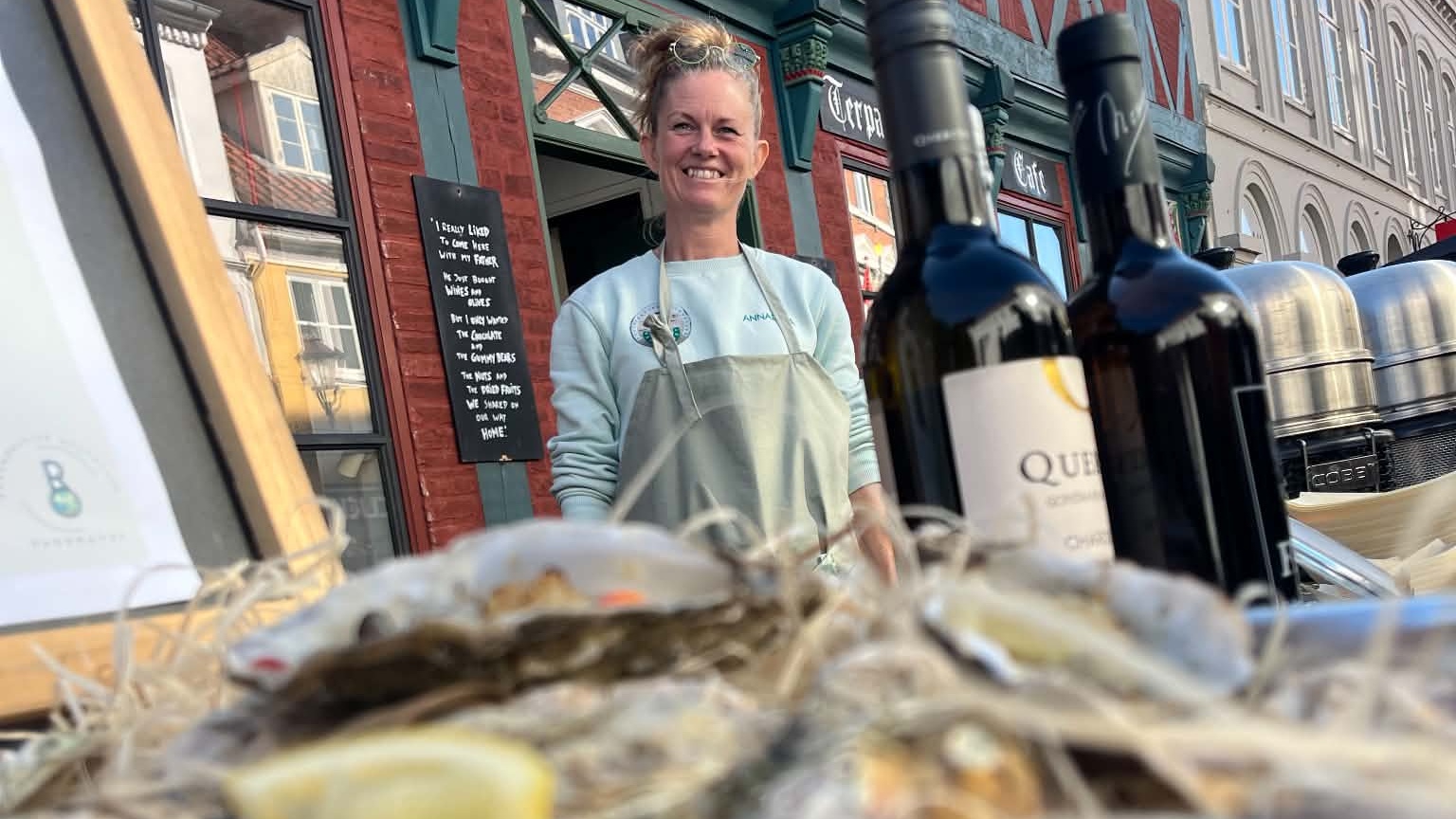 Østers og vin